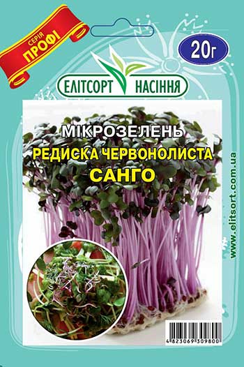 Редиска Санго мікрозелень